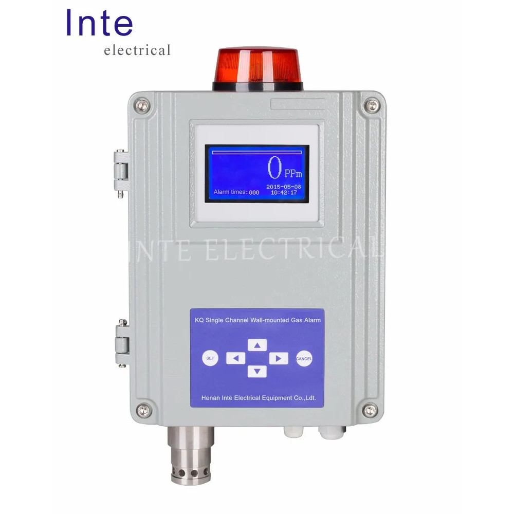 ใหม่ O3 H2S NH3 SO2 CL2 H2 LEL ติดผนัง Single Channel เครื่องตรวจจับก๊าซและนาฬิกาปลุก-*&