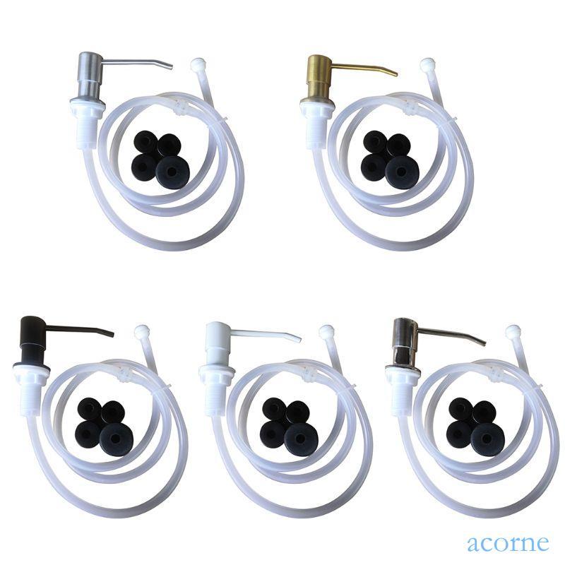 ACORN ปั๊มตู้ทําสบู่สแตนเลสสําหรับหัวพร้อมชุดหลอดขยายซิลิโคนเครื่องจ่ายสบู่เหลวในตัวสําหรับ