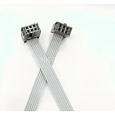 2.54MM Pitch FC-6PIN 2*3P 10/20/30/40/50/60 ซม./1M JTAG ISP DOWNLOAD CABLE สีเทาแบนริบบิ้นข้อมูลสําห