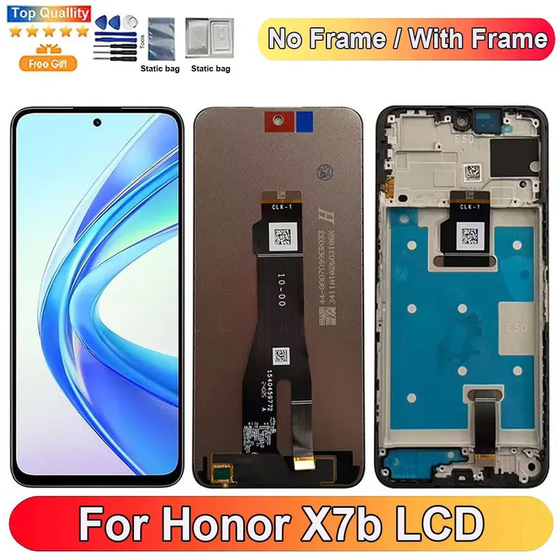 6.8 สําหรับ Honor X7b จอแสดงผล LCD หน้าจอสัมผัส Digitizer อะไหล่สําหรับ Honor X7b หน้าจอกรอบ