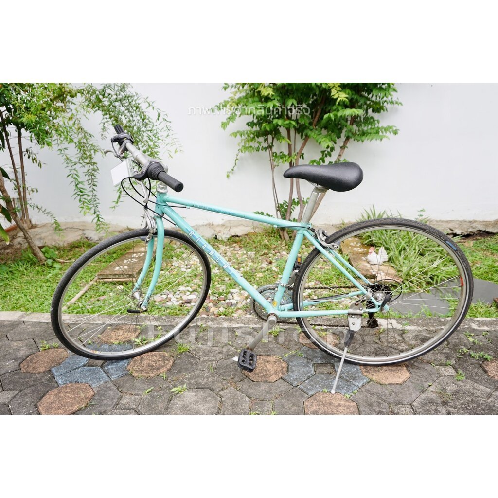 จักรยานไฮบริดญี่ปุ่น - ล้อ 700x32C - เกียร์ 3x7 (21 สปีด) - โครโมลี่ - Bianchi - Size 42 - สีเขียวมิ