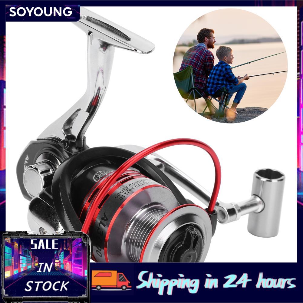 Soyoung AL Metal Spinning Reel 13 + 1BB 5.0:1 Gear Ratio พับ Rocker Arm ล้อตกปลาอุปกรณ์เสริม (AL3000