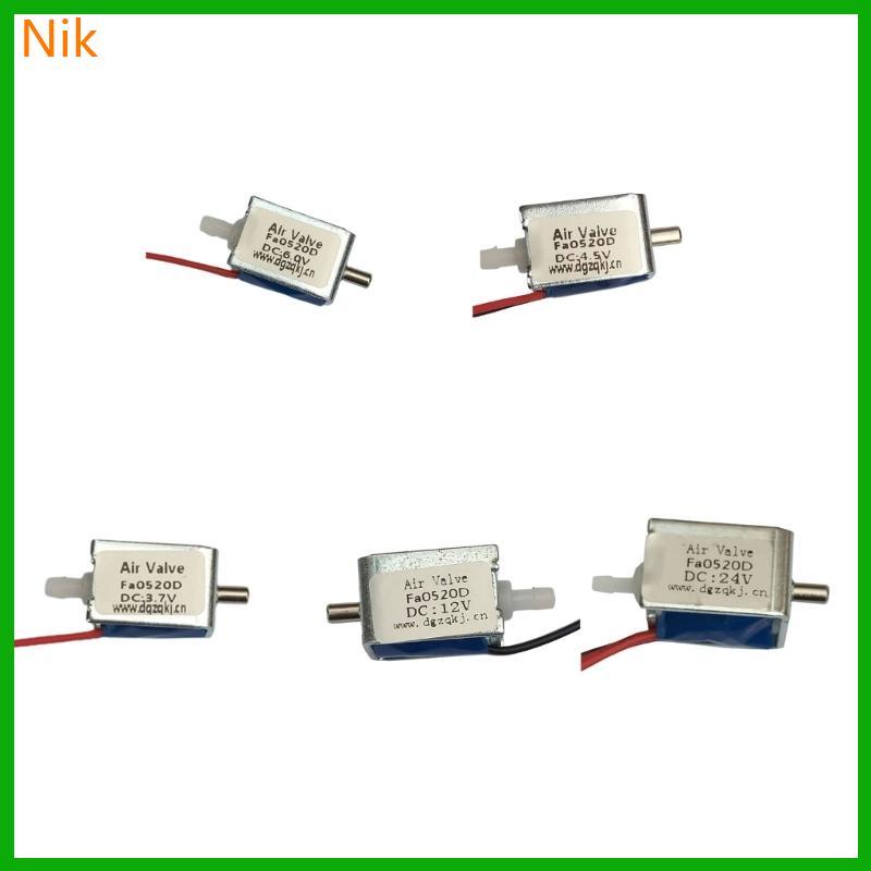 บ.ลค.ต.ศ. 3V 4 5V 6V 12V 24V ปกติปิดไฟฟ้า Solenoid Gate สําหรับแก๊ส Flows Control