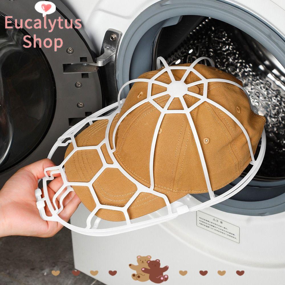 EUCALYTUSS เบสบอลหมวกซักผ้ากรง, เบสบอลเครื่องซักผ้า Protector ผู้ถือผ้ากรงผู้ถือกรอบ, เครื่องล้างจานเบสบอลหมวกทําความสะอาดซักผ้าหมวก Rack สําหรับ Home Supplies