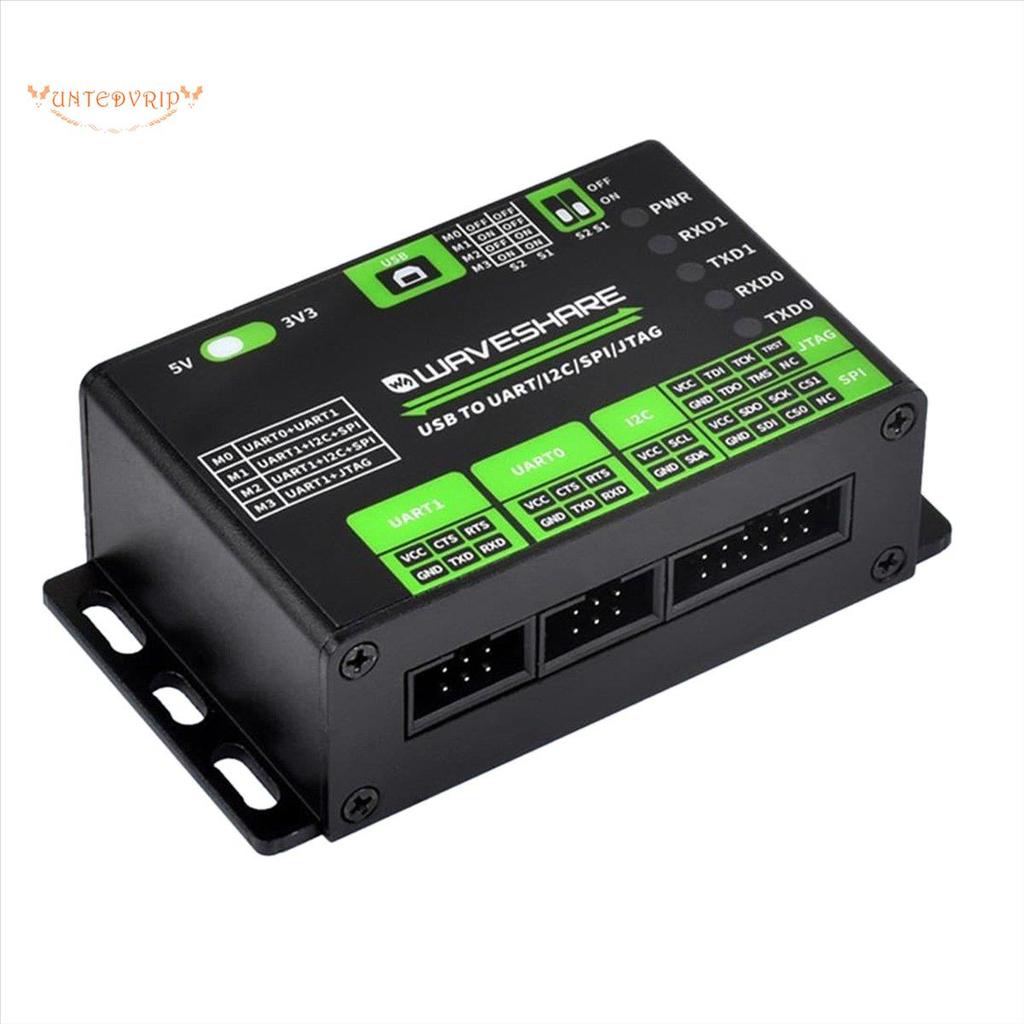 [Quick U] ตัวแปลง USB to UART//SPI/JTAG, รองรับ USB to 2-CH UART, USB to 1-CH UART+ 1-CH, รองรับ Win