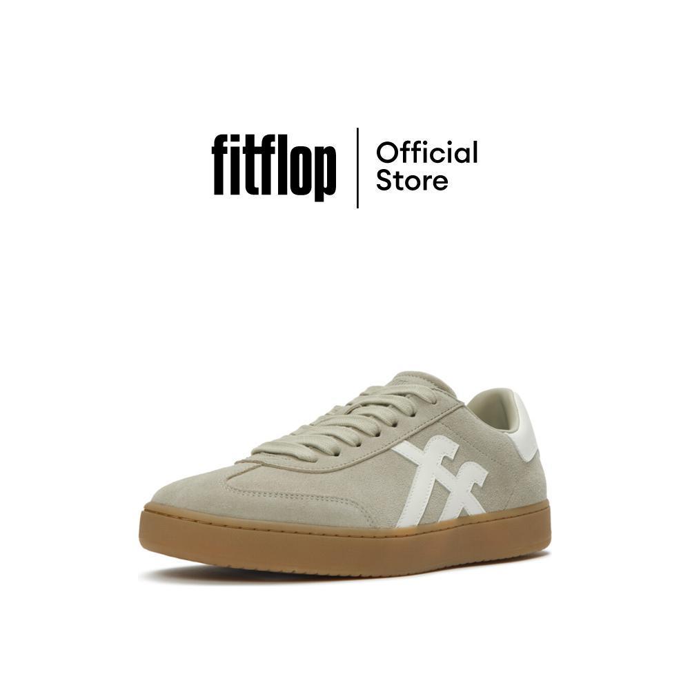 FITFLOP THE DASH T-TOE SUEDE SNEAKERS รองเท้าผ้าใบผู้ชาย รุ่น A6F-D84 สี SAGE GREEN/WHITE