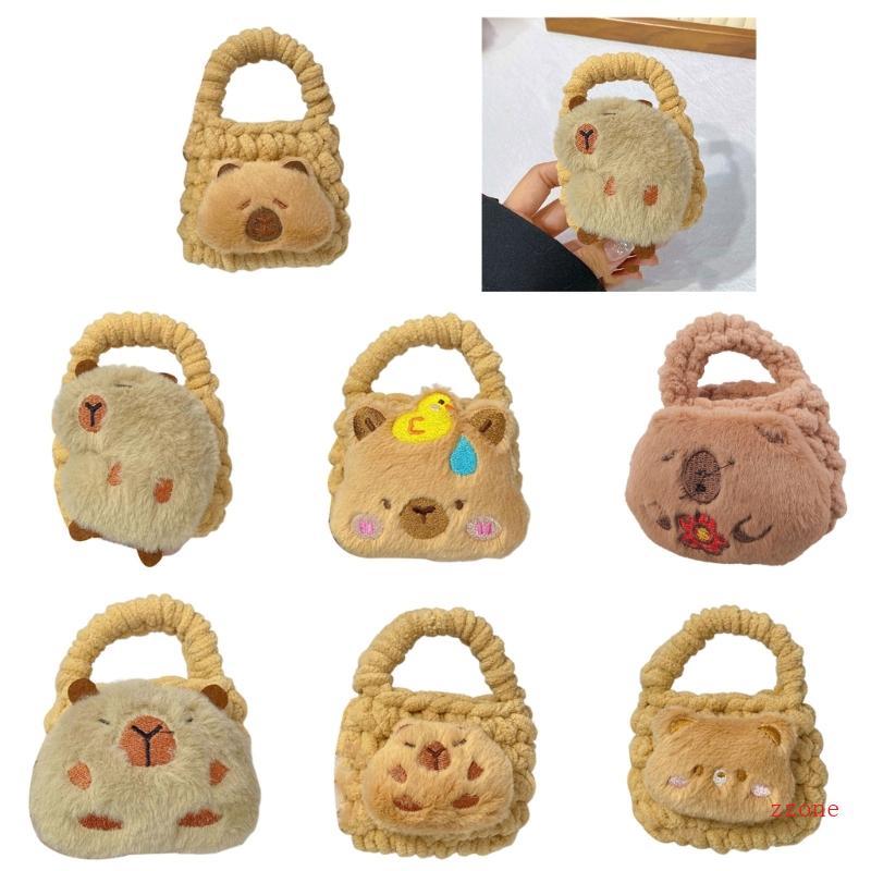 Zzz การ์ตูน Capybara เคสหูฟัง Furry Designs Storage Case สําหรับใช้ในทุกวัน