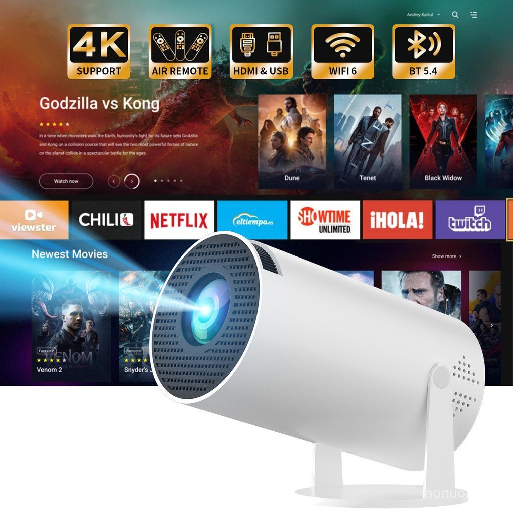 H HY300 โปรเจคเตอร์ Barrel โปรเจคเตอร์แบบพกพาขนาดเล็กกลางแจ้ง HD โปรเจคเตอร์ mini