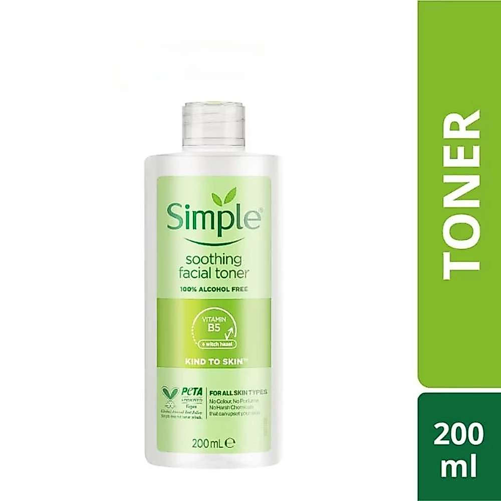 พร้อมสต็อก ขายร้อน SIMPLE Kind to Skin Soothing Toner 200ml