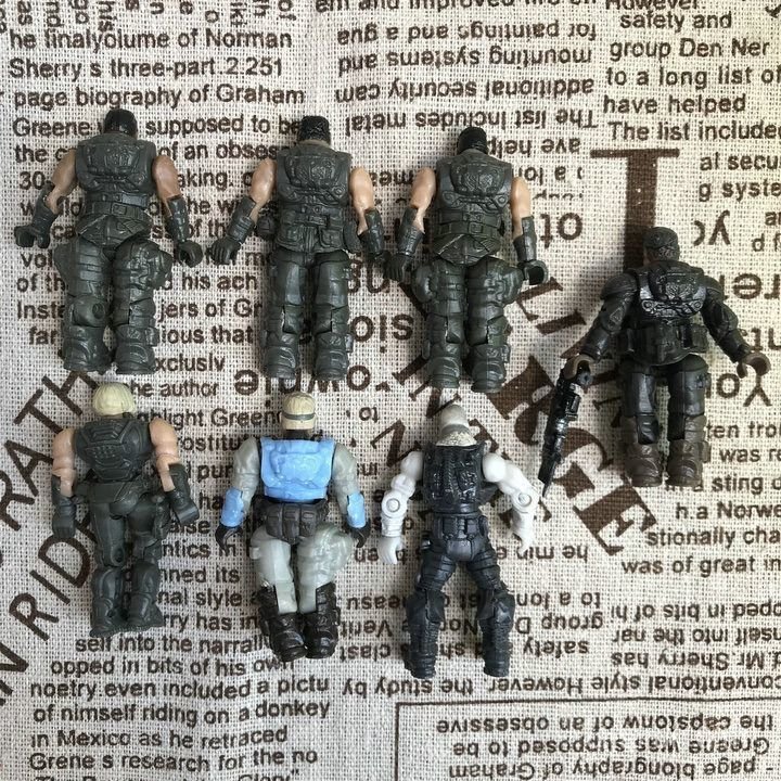 Bulk War Gears of War Gears of War Building Block Man Action Figure โมเดลเครื่องประดับ