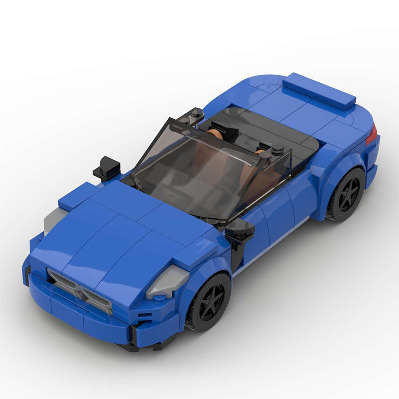 MOC Building Blocks ใช้งานร่วมกับ Lego BMW Z4 Creative Car Model 8 Grid Car Series Building ของเล่นข