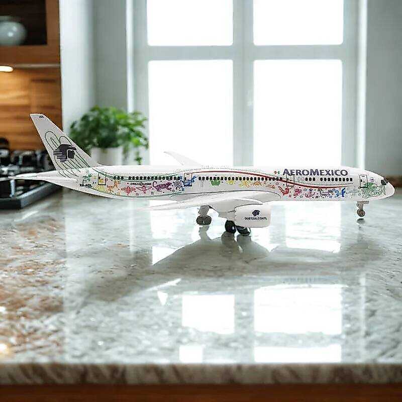 C 20Cm Mexican Air AEROMEXICO Aires 787 B787 Airways Alloy Metal Airplane Model Diecast Plane Model