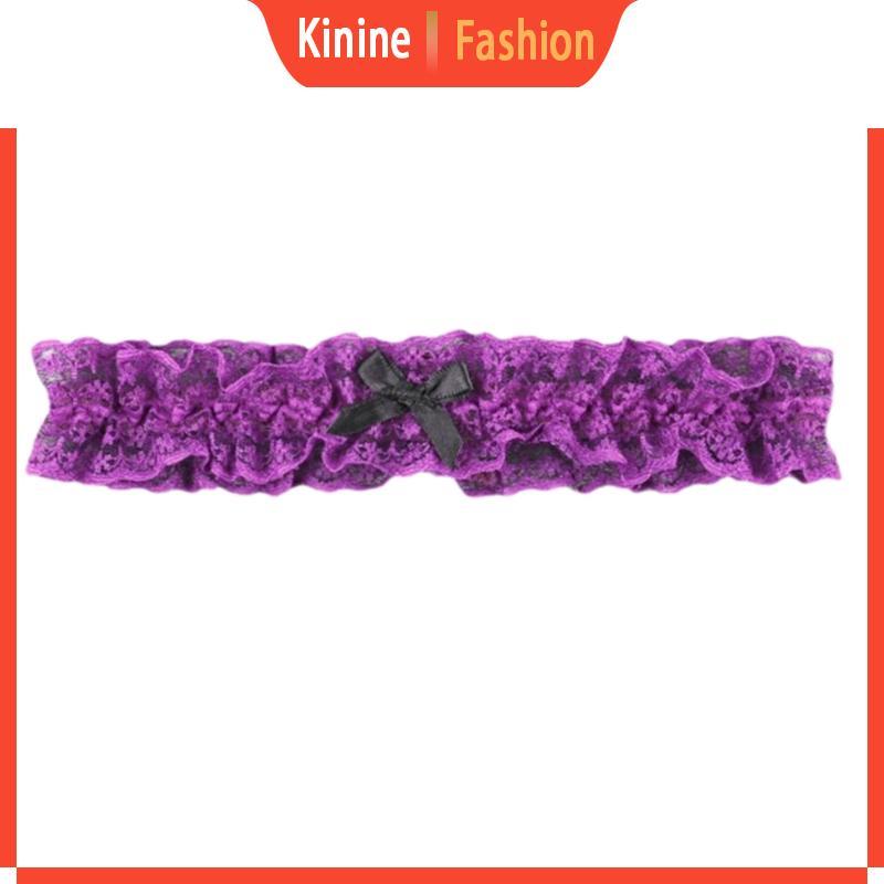 KIN Unique Rosette Bows Rose Leg Jewelry เหมาะสําหรับวันฮาโลวีนและเวทีแสดง