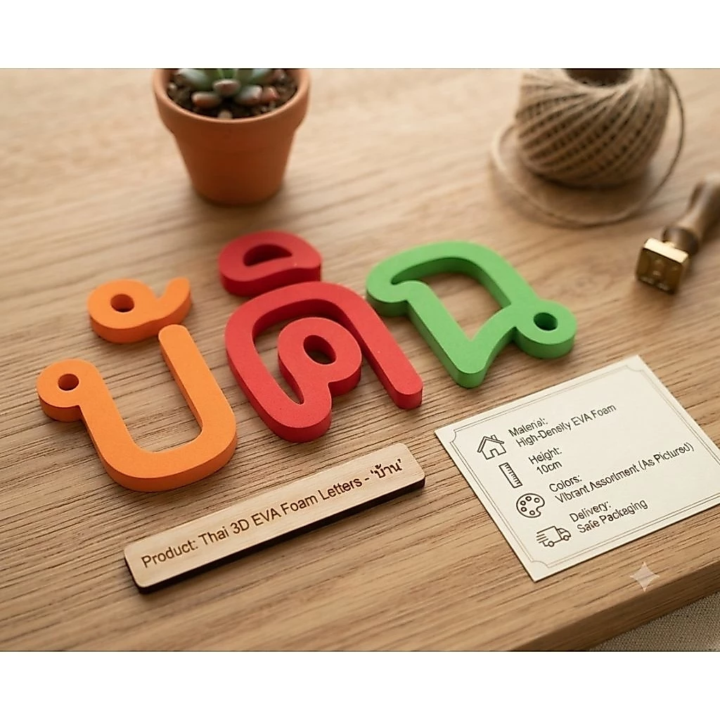 อักษร ไซซ์เล็ก 7-20 ซม. อักษรพลาสวูด อักษรหน้าร้าน ป้ายคาเฟ่ บ้านเลขที่ คาเฟ่