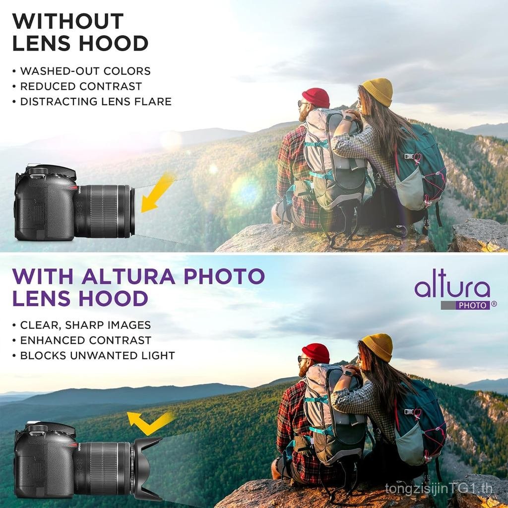 Altura Photo 58 มม.เลนส์กล้องอุปกรณ์เสริมสําหรับ Canon Rebel T7 T8i T7i T6i T6s T6 SL2 SL3 EOS 77D 8