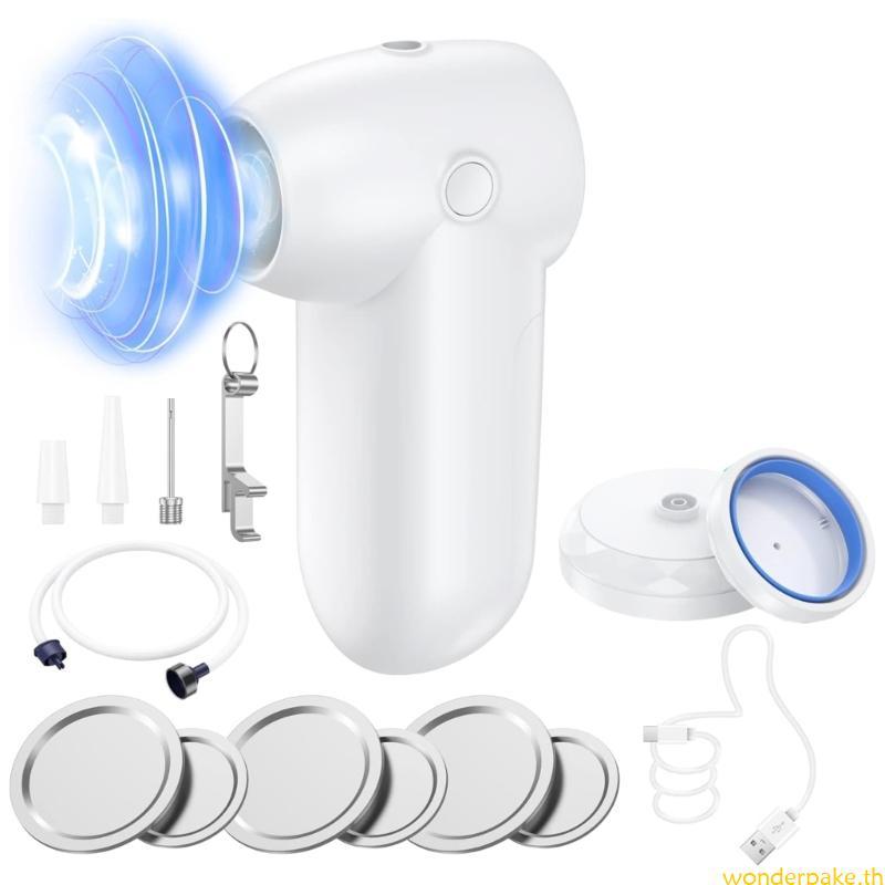 Wonder Electric Mason Jar เครื่องซีลสูญญากาศ Kit Wide Regular Mouth Portable Mason Jar Sealer for Va
