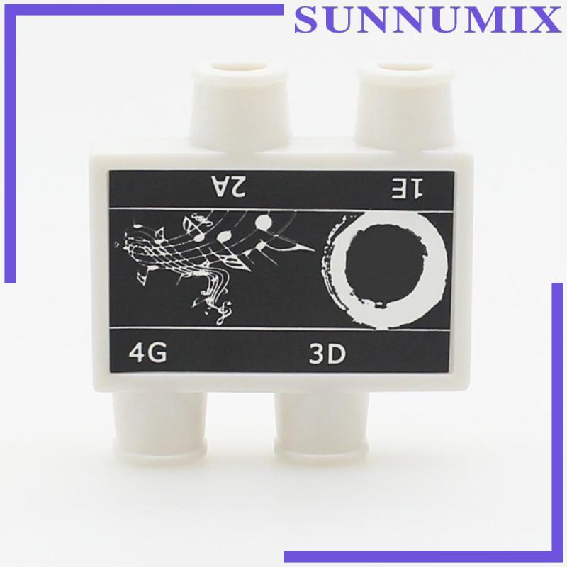 [Sunnimix] พลาสติก 4 หมายเหตุ Diatonic Pitch Pipe กล่องสําหรับไวโอลิน Fiddle Parts EADDG
