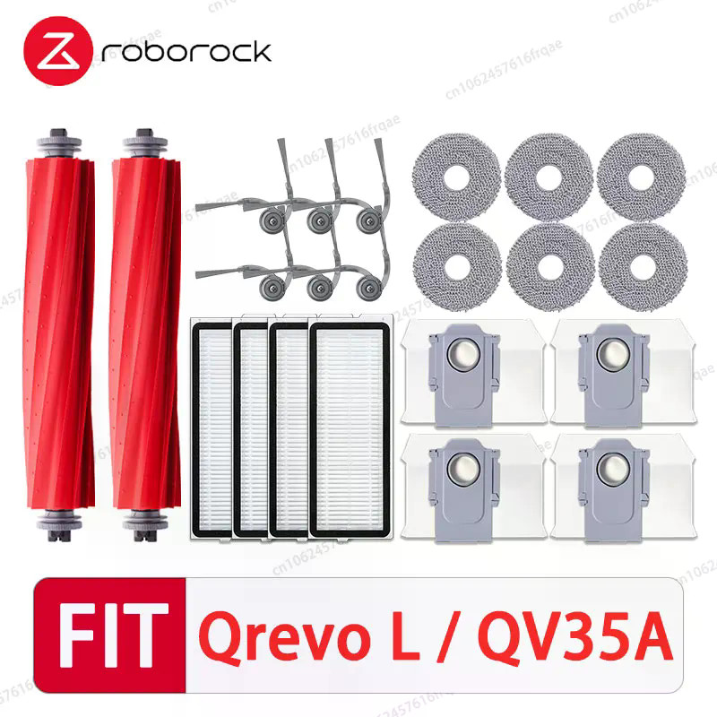 Roborock Qrevo L / QR 798 / QV 35A/ QR 598 เครื่องดูดฝุ่นหุ่นยนต์แปรงกรอง Mop ถุงเก็บฝุ่นอะไหล่