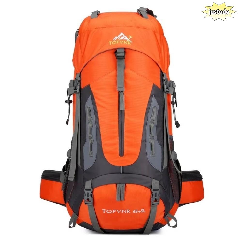 JUSTO Camping กระเป๋าเป้สะพายหลัง, 70 L ขนาดใหญ่กระเป๋าเป้สะพายหลัง,ปฏิบัติสายรัดไหล่กีฬากระเป๋า Pac