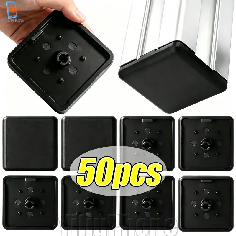 [Bless] 50/30/10Pcs Nylon Aluminium Profile Cover Plate - Aluminium Profile End Cap - ฮาร์ดแวร์กรอบอ
