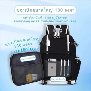 กระเป๋าเป้การ์ตูนน้ำหนักเบาความจุขนาดใหญ่สำหรับผู้ชายและผู้หญิงจากอนิเมะ Crayon Shin-chan