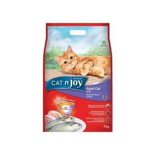 [Flash Sale] Cat n joy แคทเอ็นจอย อาหารเม็ดแมว ทุกสายพันธุ์ เม็ดกรอบ กินง่าย ยกกระสอบ ขนาด 7kg
