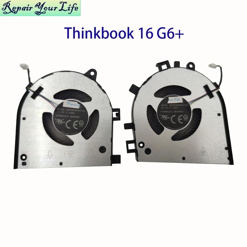 CPU GPU พัดลมระบายความร้อนสําหรับ Lenovo Thinkbook 16 G6+ IMH 5F10S14152 โน้ตบุ๊ค Cooler หม้อน้ําพัด