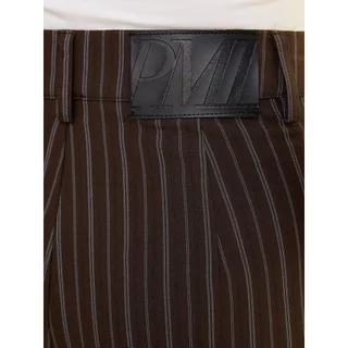 [Pomelo] กางเกงขายาวทรงขากว้างลายทาง / Pinstripe Wide Leg Pants