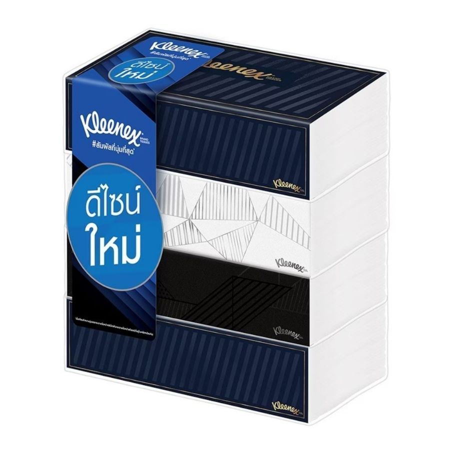 คลีเน็กซ์ บียูกระดาษเช็ดหน้าซอฟบอกซ์ Kleenex Be U Soft Box 4Pcs.