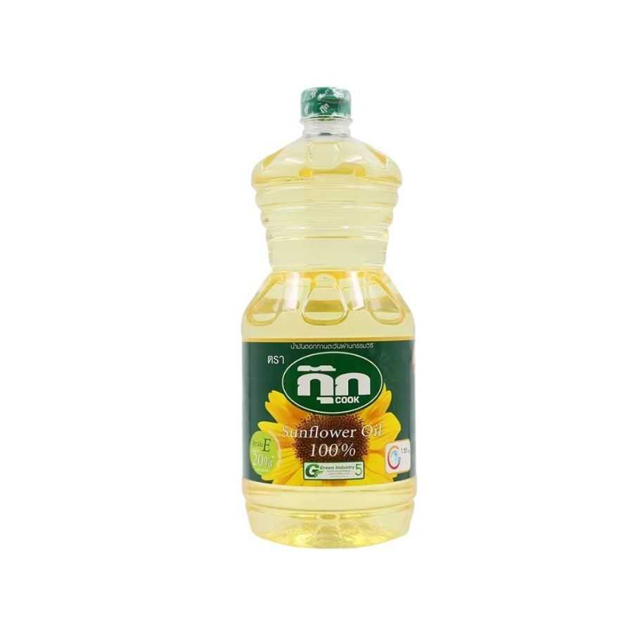 กุ๊ก น้ำมันดอกทานตะวัน Cook Sunflower Oil 1.9ltr.