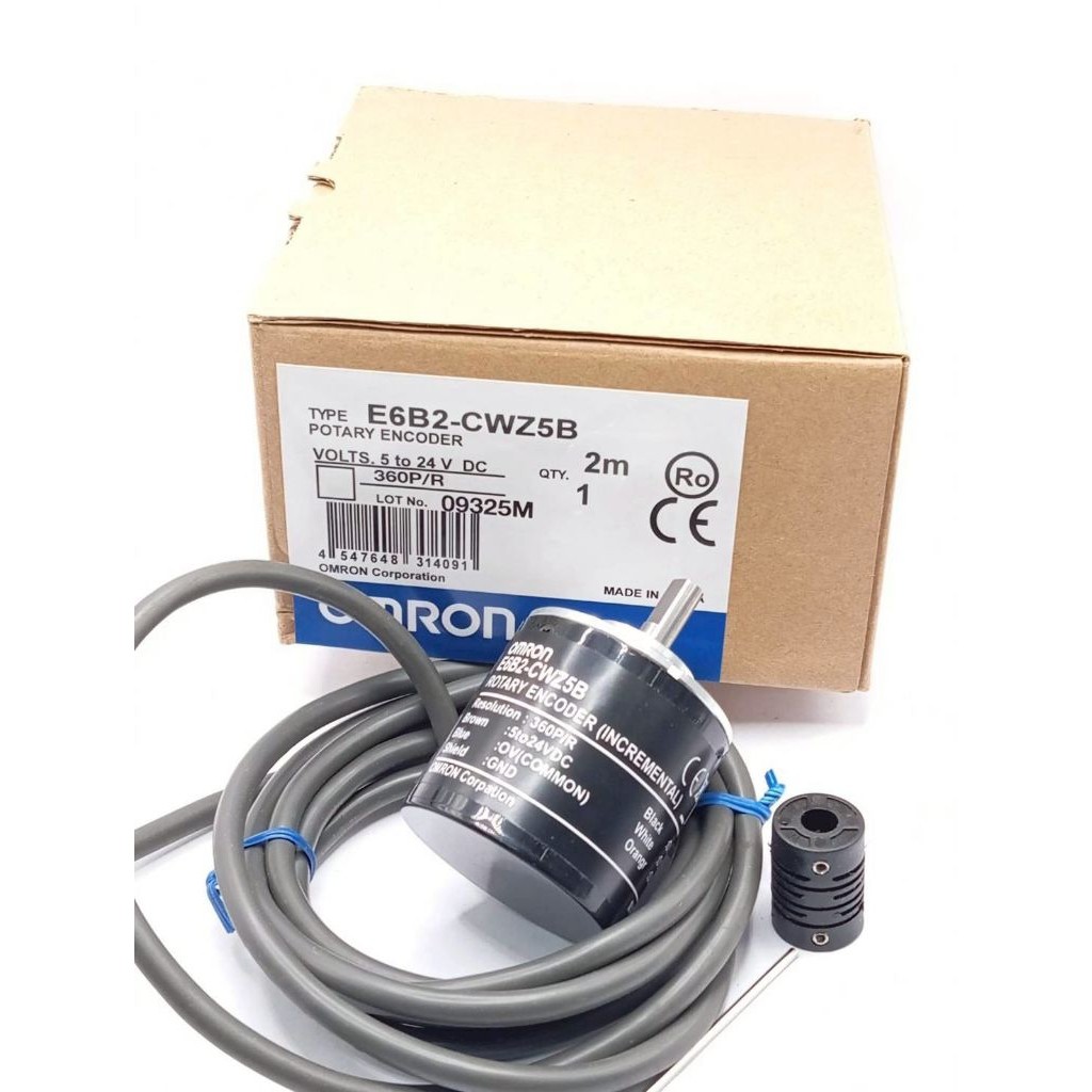 E6B2-CWZ5B360p/r
500p/r
1000p/r
1024p/r
1500p/r
2000P/R
E6B2-CWZ5B 
POTARY ENCODER
ไฟ5-24v สินค้าพร้