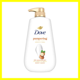 Dove Pampering Body Wash 500ml ครีมอาบน้ำ โดฟ สูตรคืนความชุ่มชื้นให้ผิวแห้งกร้าน.