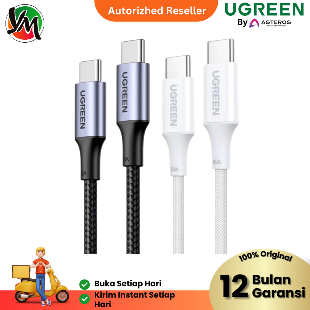UGREEN 70427 TYPE C TO TYPE C UGREEN PD Type C to C Data Cable Fast Charging 3A 5A Max 100W
