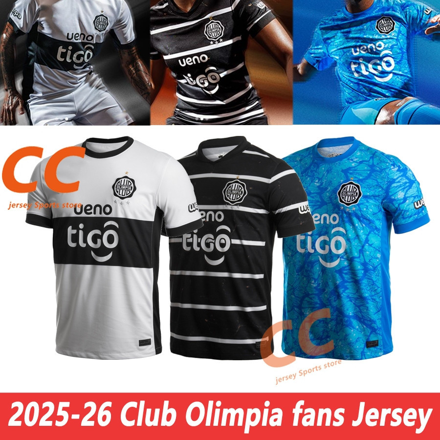 Club Olympia เสื้อฟุตบอลฟุตบอลกีฬา T เสื้อผู้ชาย 2025-26 คุณภาพสูง S-4XL แฟนรุ่น