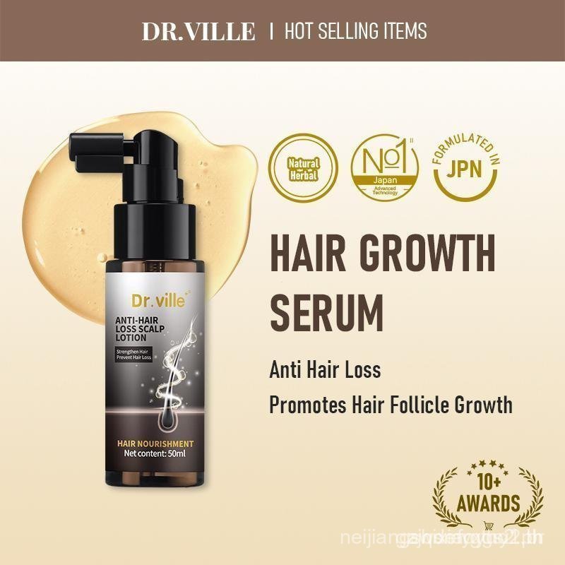 ดร. Ville Hair Care Essence Serum Rambut Hair Tonic Hair Oils Treatments บํารุงรากผม 50ml