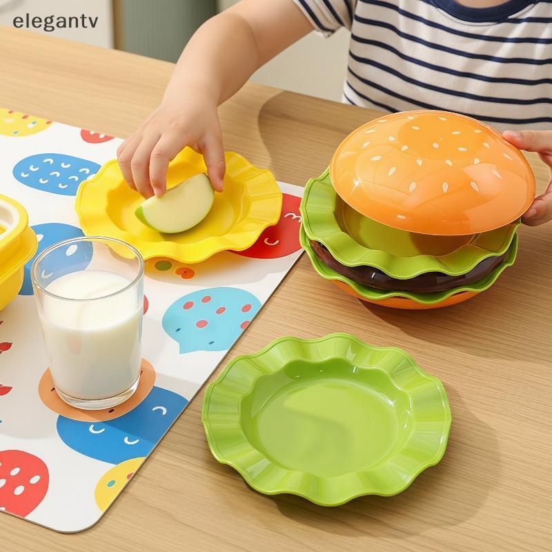 EGN Staable 5/7 ชั้น Hamburg แผ่นเสิร์ฟอาหารเย็นแบบใช้ซ้ําได้ Spit Bone Plates สําหรับ Bayard BBQ Be