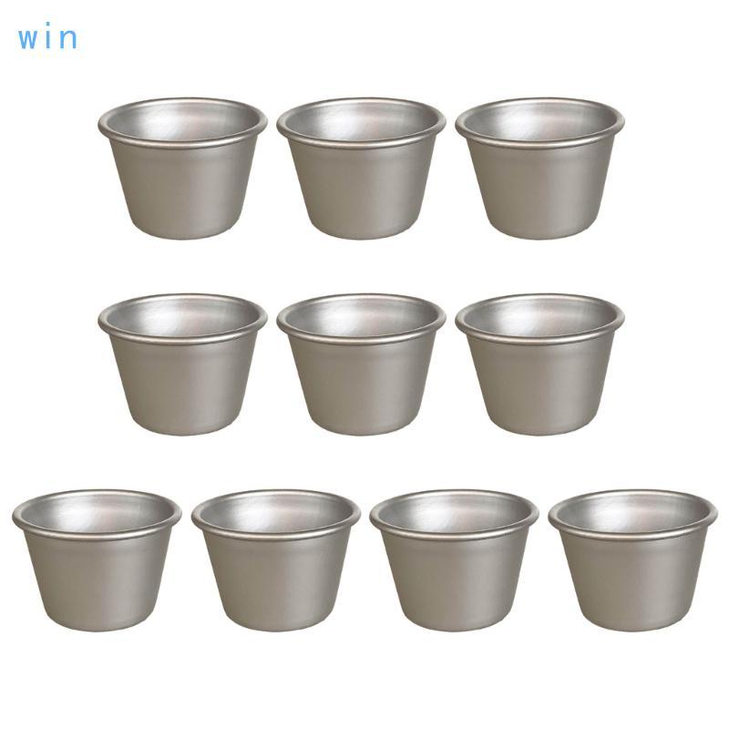 Win 10 ชิ้นสะดวก Moulds Nonstick มัฟฟินดีบุกปฏิบัติ Darioles Moulds