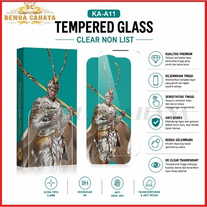 ข้อเสนอที่ดีที่สุด KA-A11 TEMPERED GLASS CLEAR MONKEY KING VIVO Y05E Y05 Y04 Y04S Y03 Y03T Y02 Y02T 