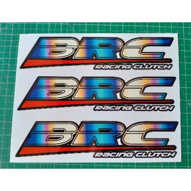สติ๊กเกอร์ BRC สีไทเทเนียม ไดคัทเรียบร้อย
