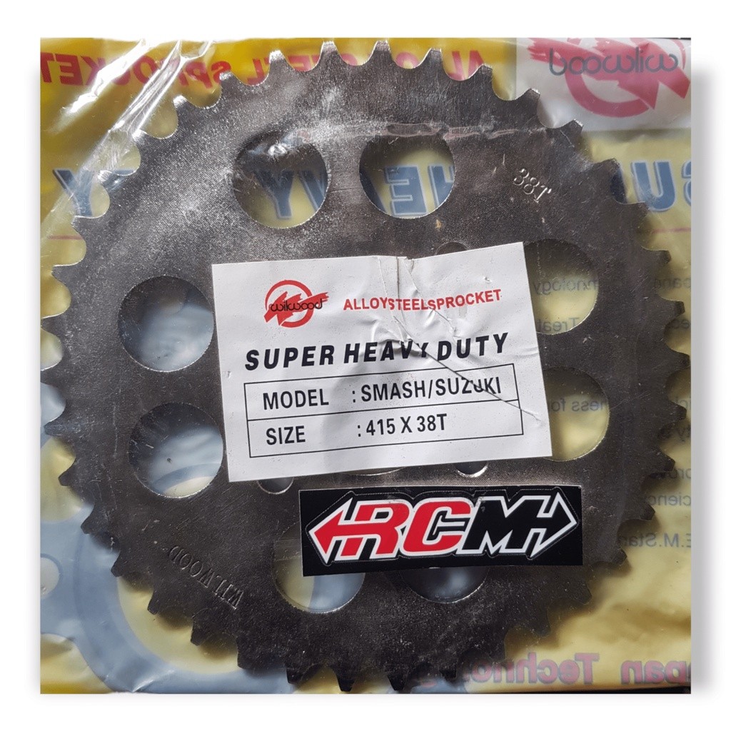 WILWOOD REAR GEAR UK 415X38T 415X38 415 X 38T 38 T SMASH SMAS SUZUKI ORIGINAL WILWOOD