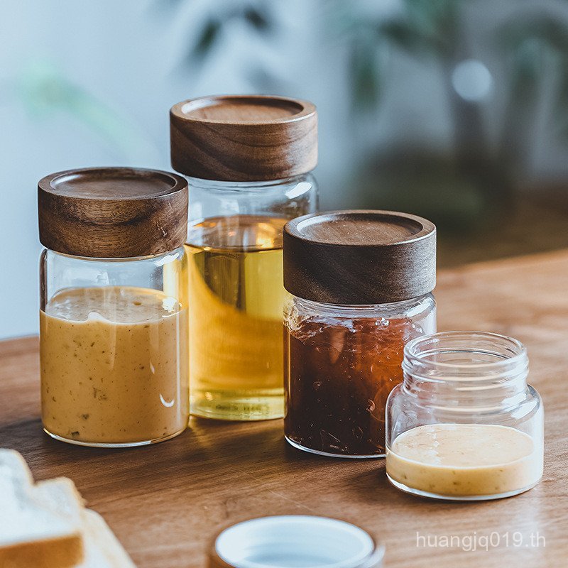 [ขายร้อน] ขวดเก็บแก้วเกรดกาแฟเปลือกส้มเขียวหวานชาปิดผนึก Jar ญี่ปุ่นครัวเรือนครัว Multigrain Storage