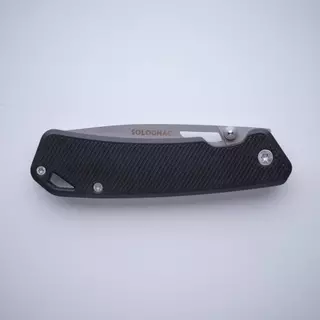 Decathlon Folding Hunting Knife มีดพับสำหรับการส่องสัตว์แบบกริป Axis 85 V2 ขนาด 8.5 ซม. - Black