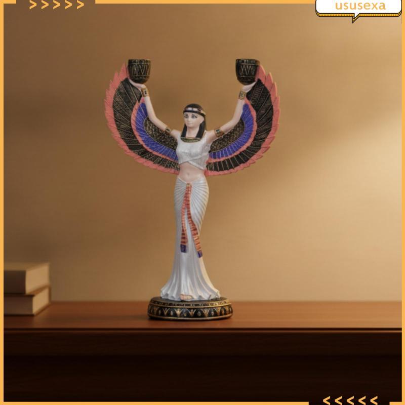 [Ususexa] ตุ๊กตา Deity โบราณเรซิ่น Pharaonic Deity Sculpture หลากสี