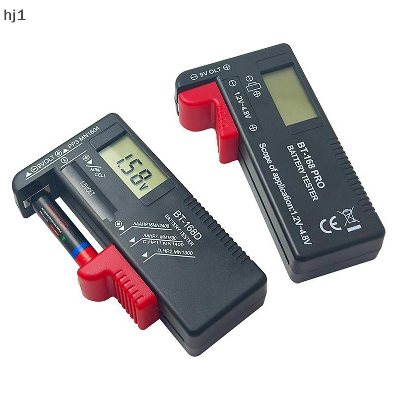 เครื่องทดสอบแบตเตอรี่ BT-168D CG เครื่องทดสอบ LCD ดิจิตอลแบบปุ่ม AAA CD 9V 1.5V เครื่องทดสอบแรงดันแบ