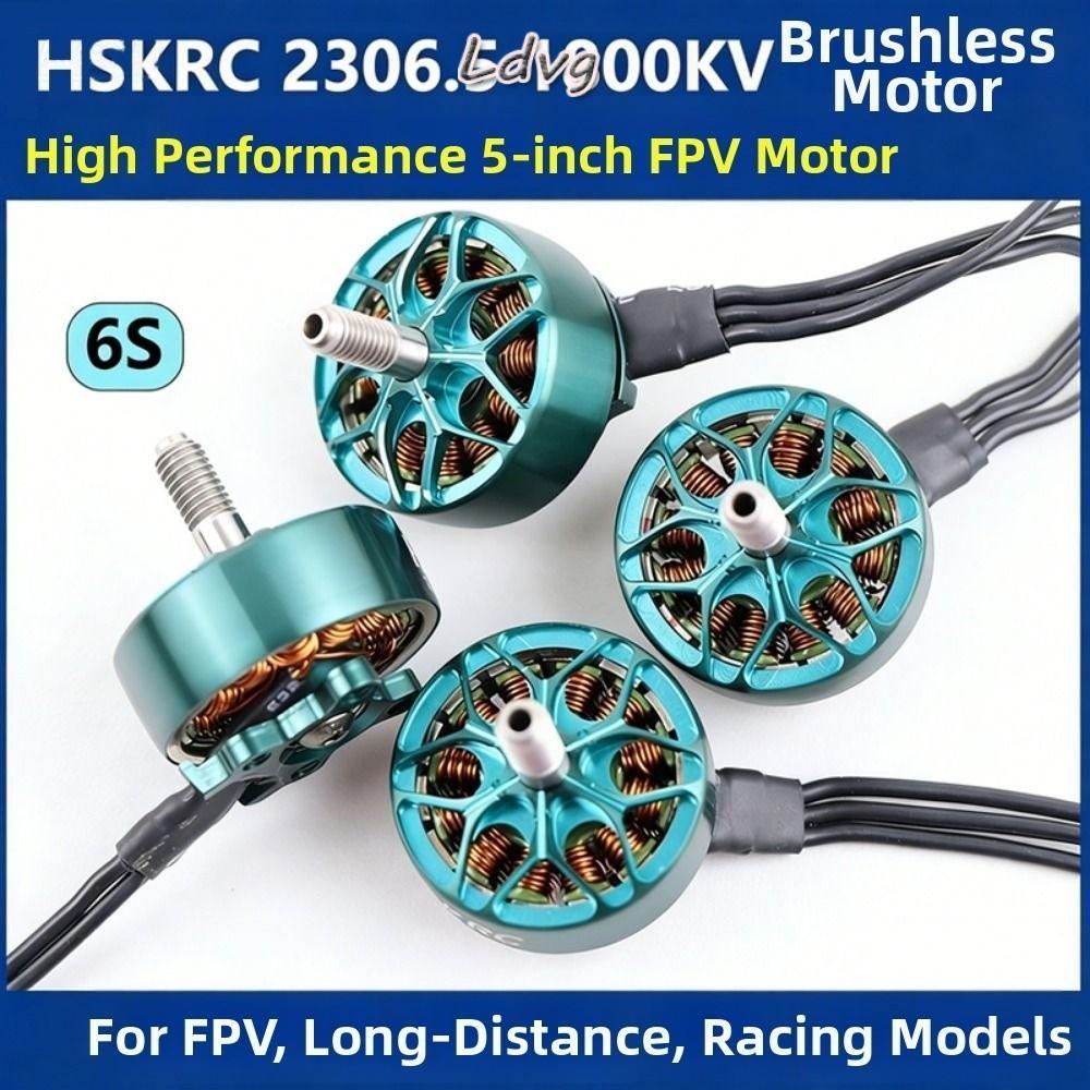 ครอสโอเวอร์ LDVG|ชิ้นส่วนโดรน MotorRacing แบบไม่มีแปรง, HSKRC 2306.5 1800KV Flying Racing Motor, สีฟ