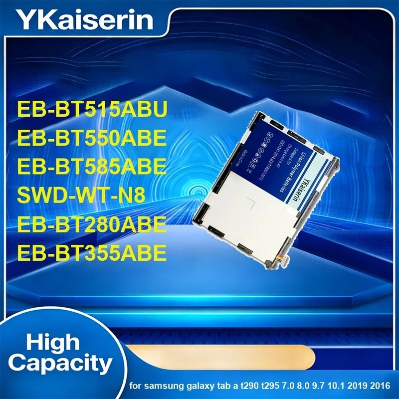 5300-12000mAh แบตเตอรี่แท็บเล็ตสําหรับ Samsung Galaxy Tab a T290 T295 7.0 8.0 9.7 10.1 2019 2016 EB-