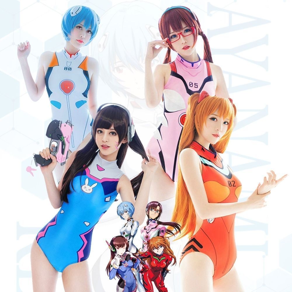ขายร้อน Overwatch Song Hana คอสเพลย์ Erchuang DVA ชุดบอดี้สูทน่ารัก Asuka Aya Polly ชุดว่ายน้ําบอดี้