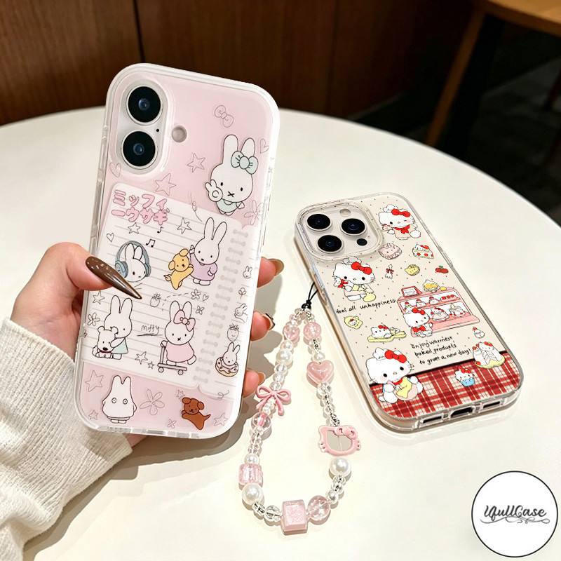 เคสIMDลายกระต่าย พร้อมสายคล้องมือ Vivo Y29 Y04 Y18 Y19S Pro Y29S Y15S Y28 Y17s Y35 Y17 Y11 Y02 Y02s Y03 Y27 Y36 V60 V40