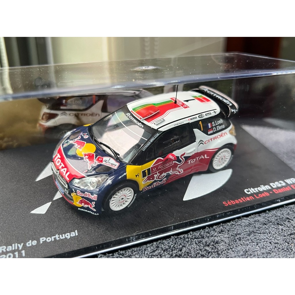 ใหม่เอี่ยม!IXO 1/43 Citroen DS3 Lebu WRC Red Bull 2011 สถานีโปรตุเกส Championship Rider Champion ผู้