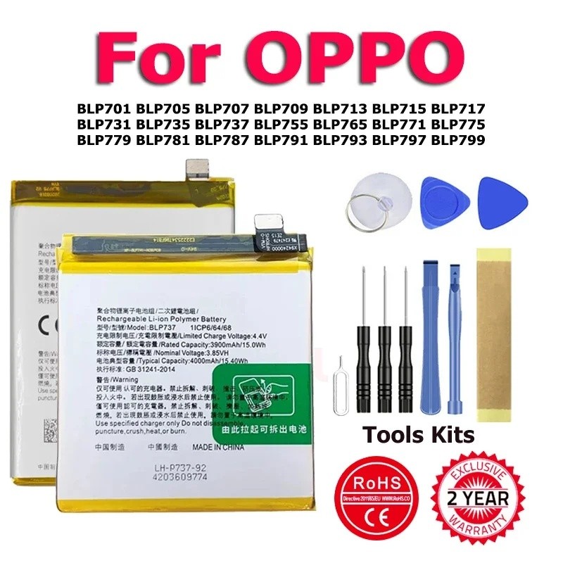 BLP791 BLP799 แบตเตอรี่สําหรับ OPPO Reno Realme 3 4 5 K7 10X A9 X F11 Z A91 F15 6i X50 F17 A52 A92 C